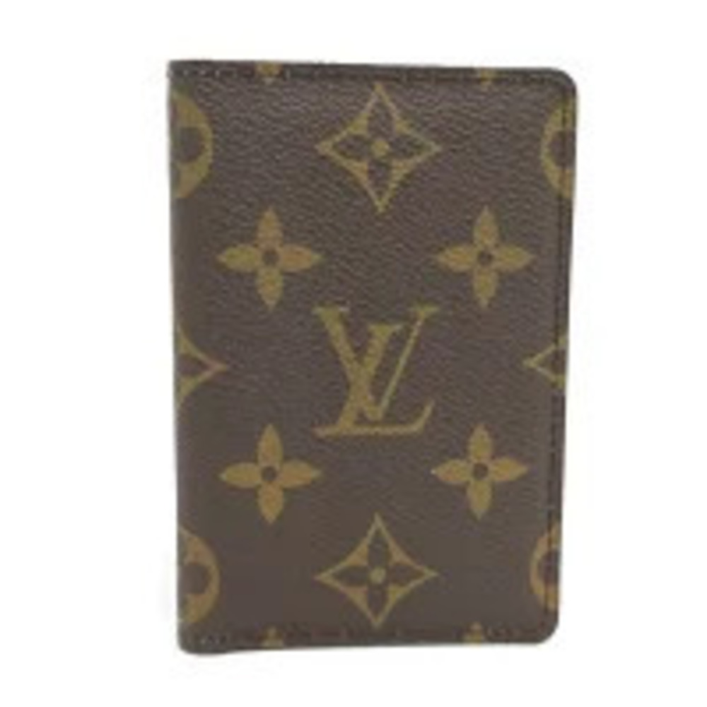 LOUIS VUITTON Organizer de Poche Card Case Wallet Monogram Brown
